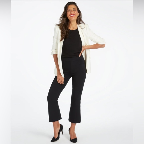 SPANX The Perfect Pant Women's Size Small Black Crop Flare Ponte High Waisted - Picture 7 of 14